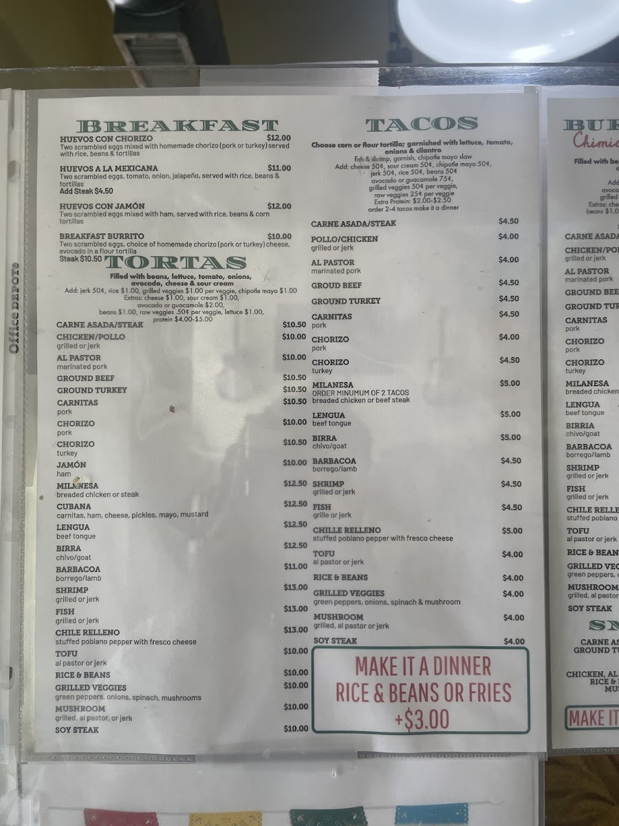 Menu - Taqueria Varitas photo 6